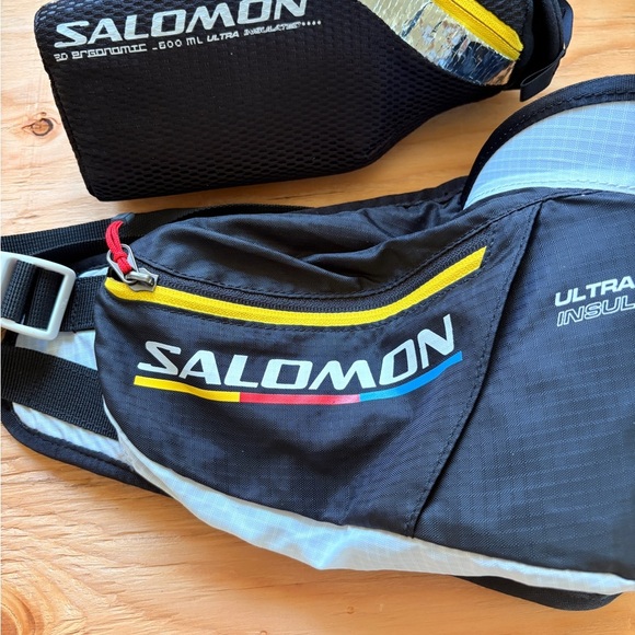 Salomon Ultra Insulated Belt Waist waterbottle pack pouch running hiking skiing - Picture 3 of 6